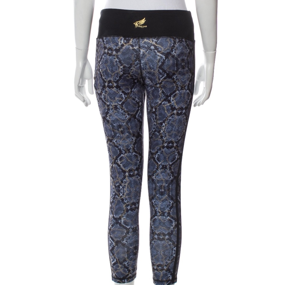 Roberto Cavalli Blue & Black Python Print Skinny … - image 2